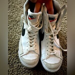 Nike high top Blazers - white